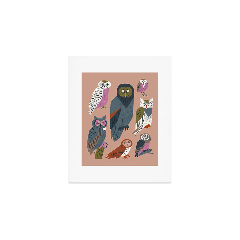 Owl Friends Art Print Gallery Image 1