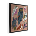 Owl Friends Framed Canvas Print Gallery Image 2
