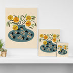 Painted Vase Blooms Canvas Print Gallery Image 3