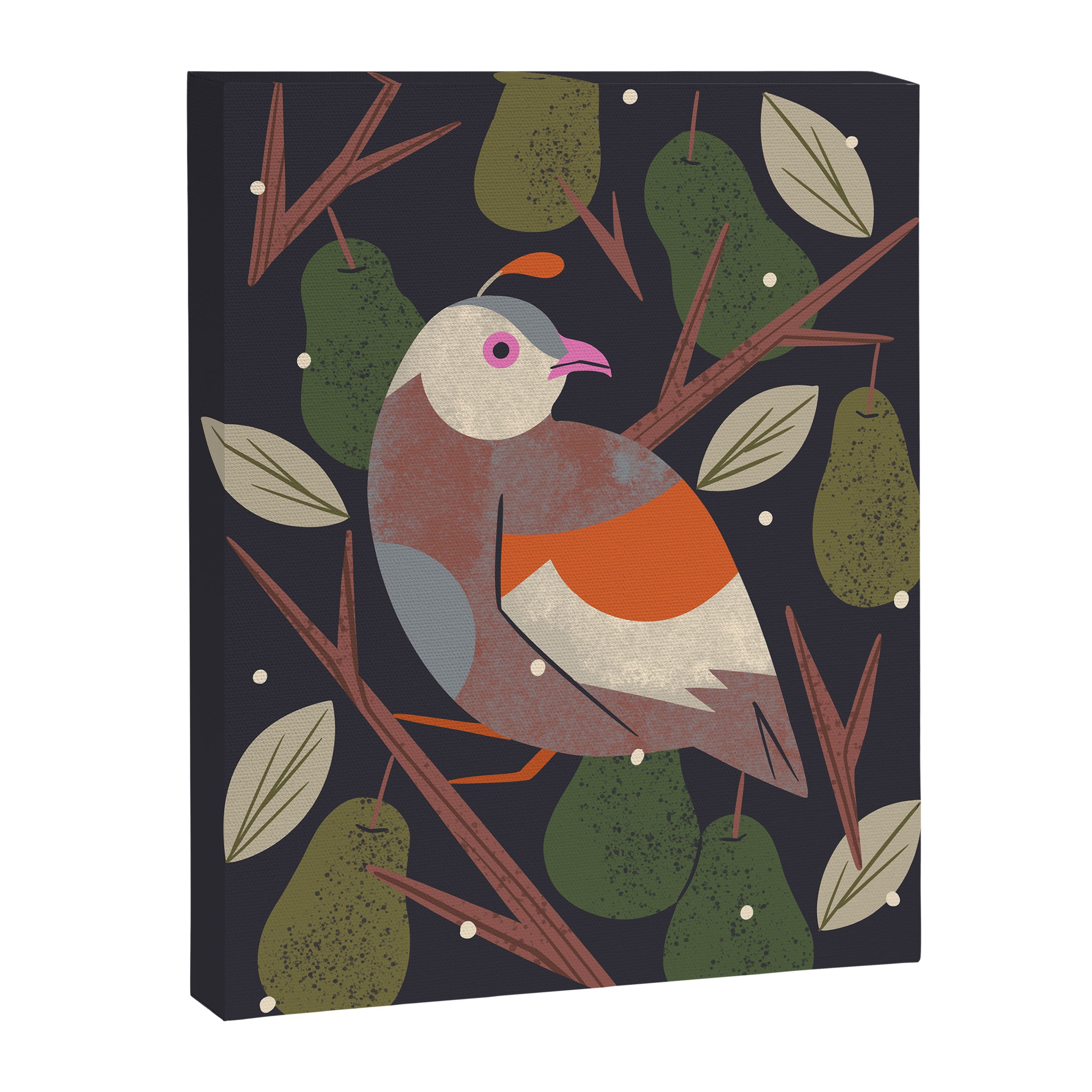Partridge in a Pear Tree Canvas Print Gallery Image 6