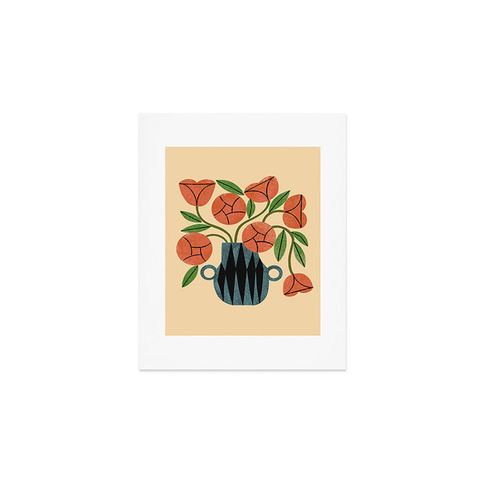 Peach Rose Bouquet Art Print Gallery Image 1