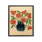 Peach Rose Bouquet Framed Canvas Print Gallery Image 8