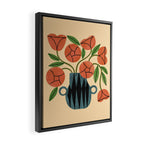 Peach Rose Bouquet Framed Canvas Print Gallery Image 2