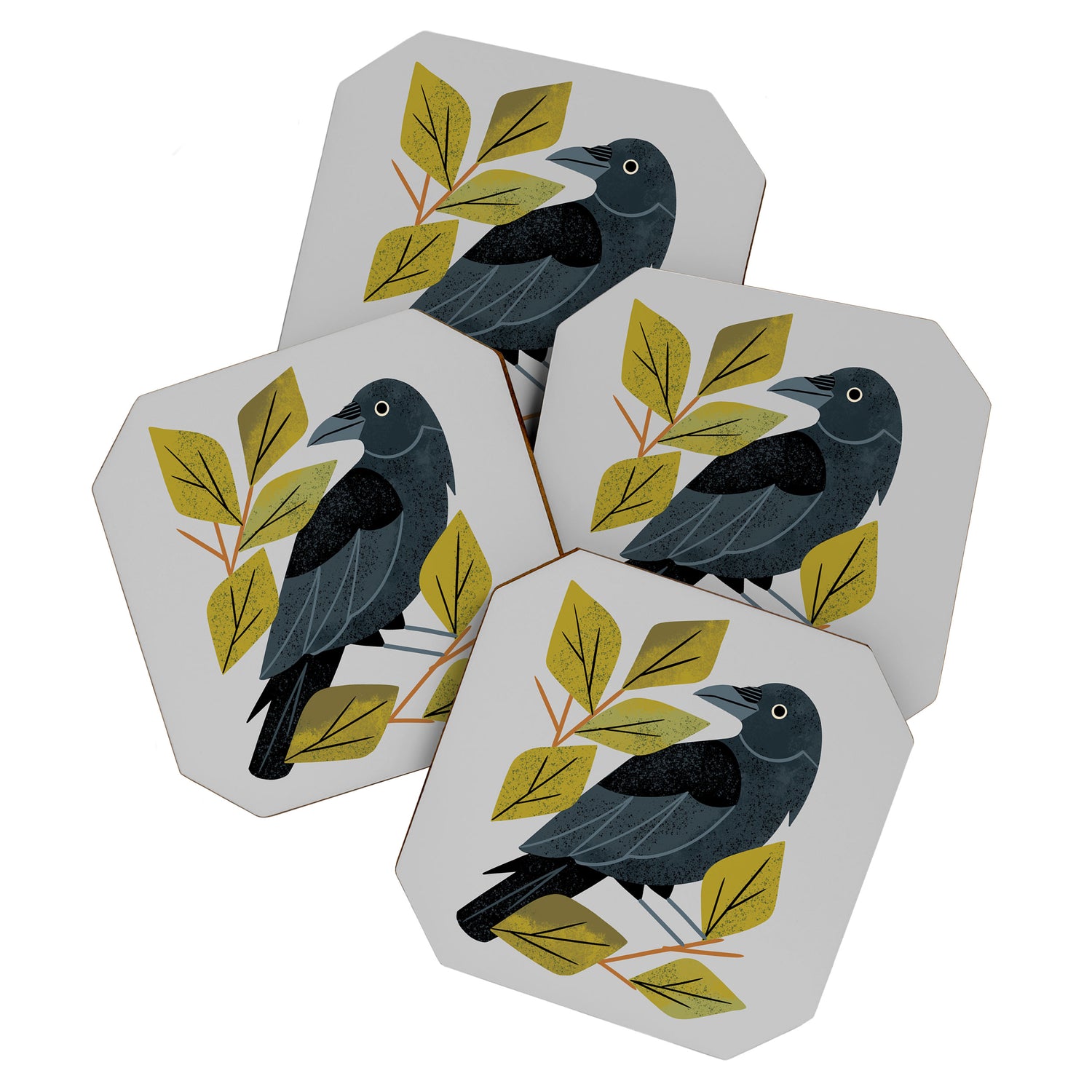 Perching Raven Coaster Gallery Image 1