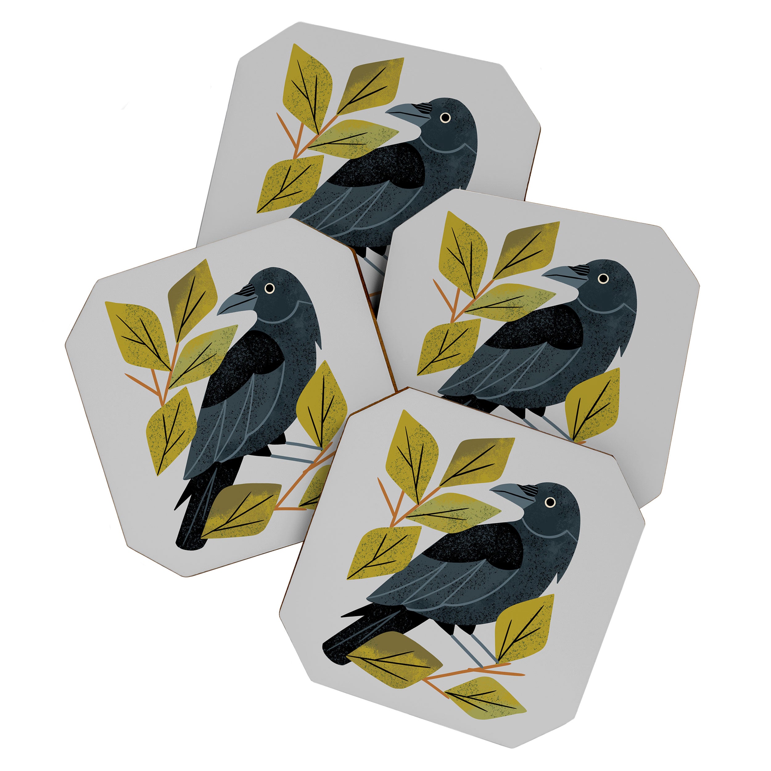 Perching Raven Coaster Gallery Image 1