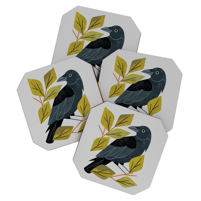 Perching Raven Coaster Gallery Image 1
