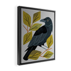 Perching Raven Framed Canvas Print Gallery Image 2