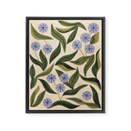 Periwinkle Plant Framed Canvas Print Gallery Image 6