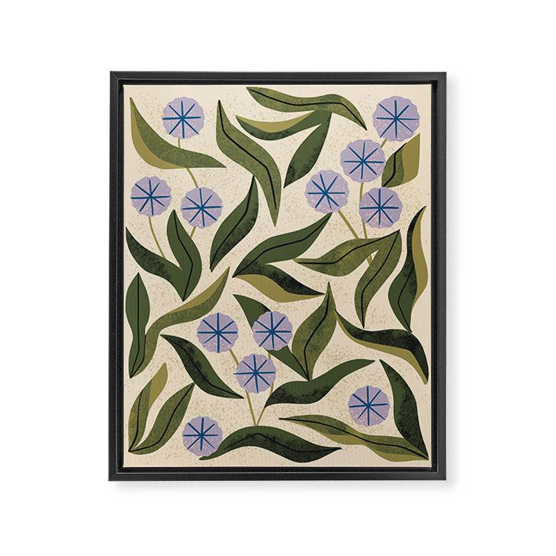 Periwinkle Plant Framed Canvas Print Gallery Image 6