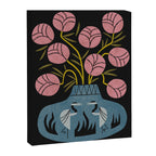 Pink Bouquet And Crane Vase Canvas Print Gallery Image 6