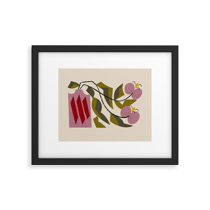 Pink Orchid Framed Art Print Gallery Image 1
