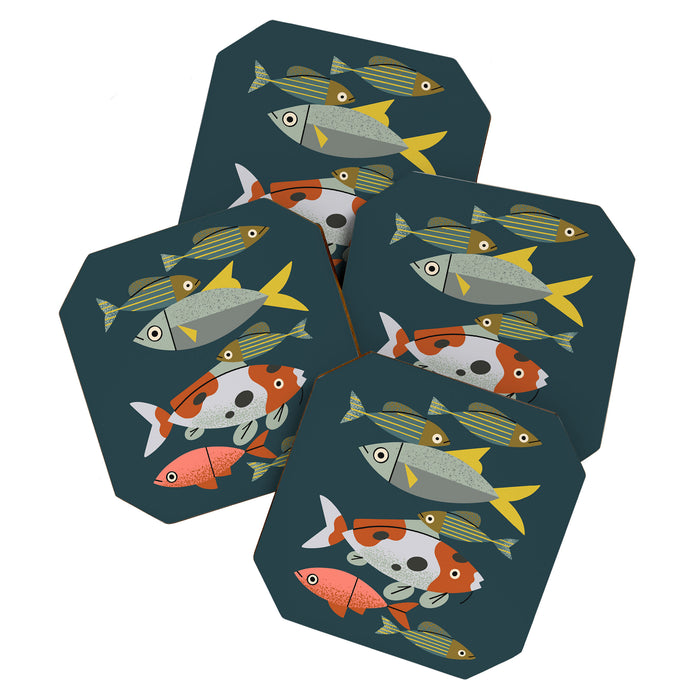 Pond Fishes Coaster Gallery Image 1
