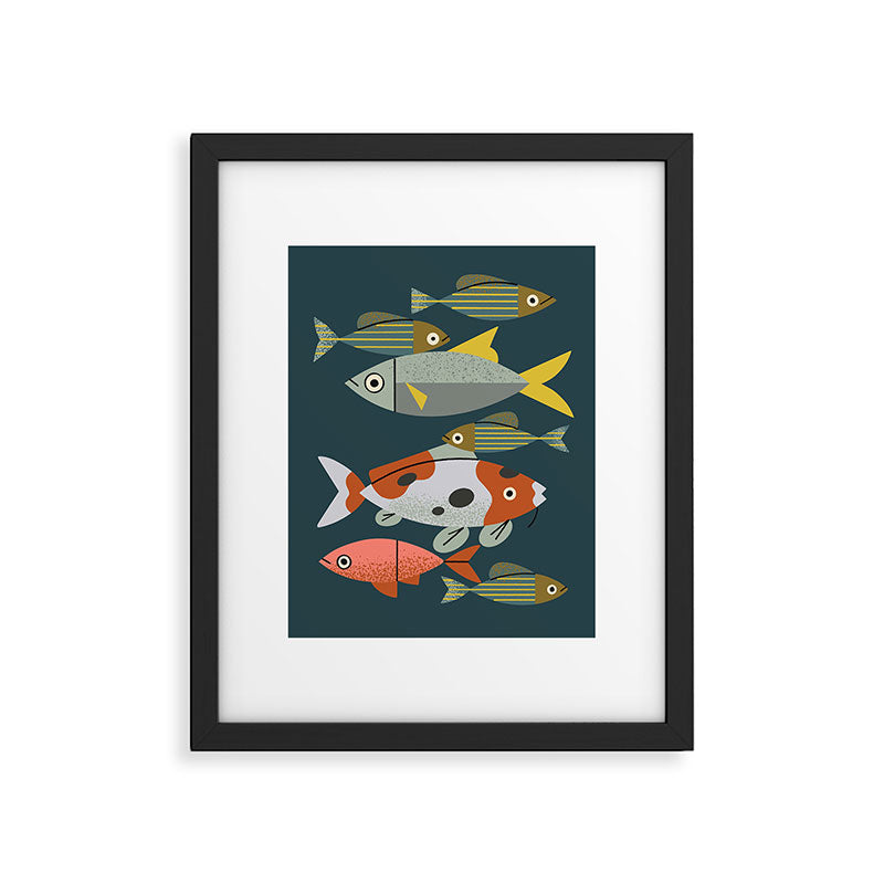 Pond Fishes Framed Art Print Gallery Image 5