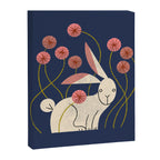 Rabbit And Wildflowers Canvas Print Gallery Image 3