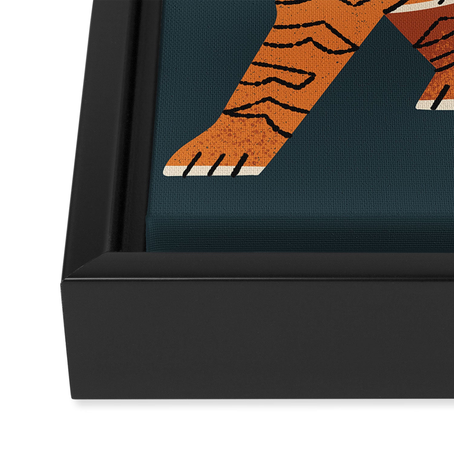 Rawr, Tiger! Framed Canvas Print Gallery Image 3