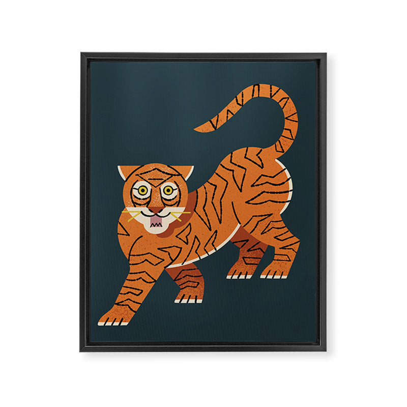Rawr, Tiger! Framed Canvas Print Gallery Image 6