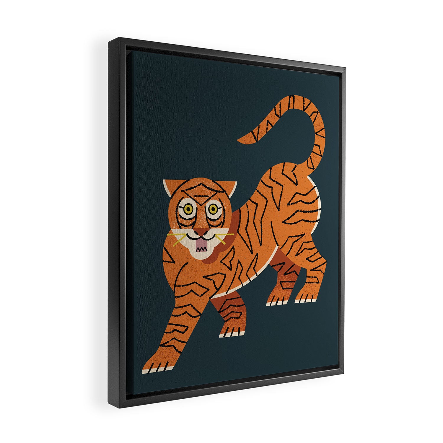 Rawr, Tiger! Framed Canvas Print Gallery Image 2