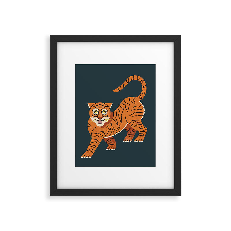 Rawr, Tiger! Framed Art Print Gallery Image 4