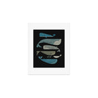 Retro Whale Pod Art Print Gallery Image 1