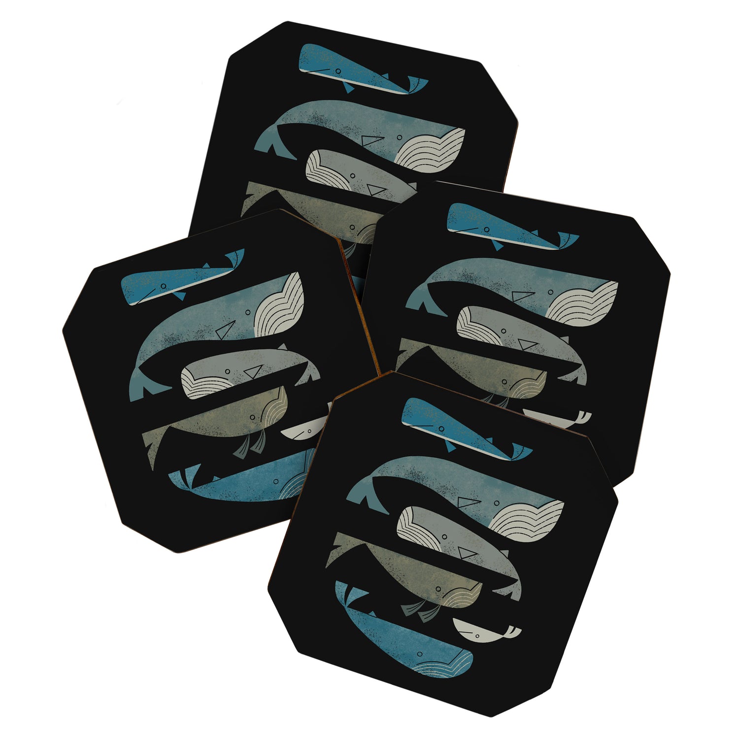 Retro Whale Pod Coaster Gallery Image 1