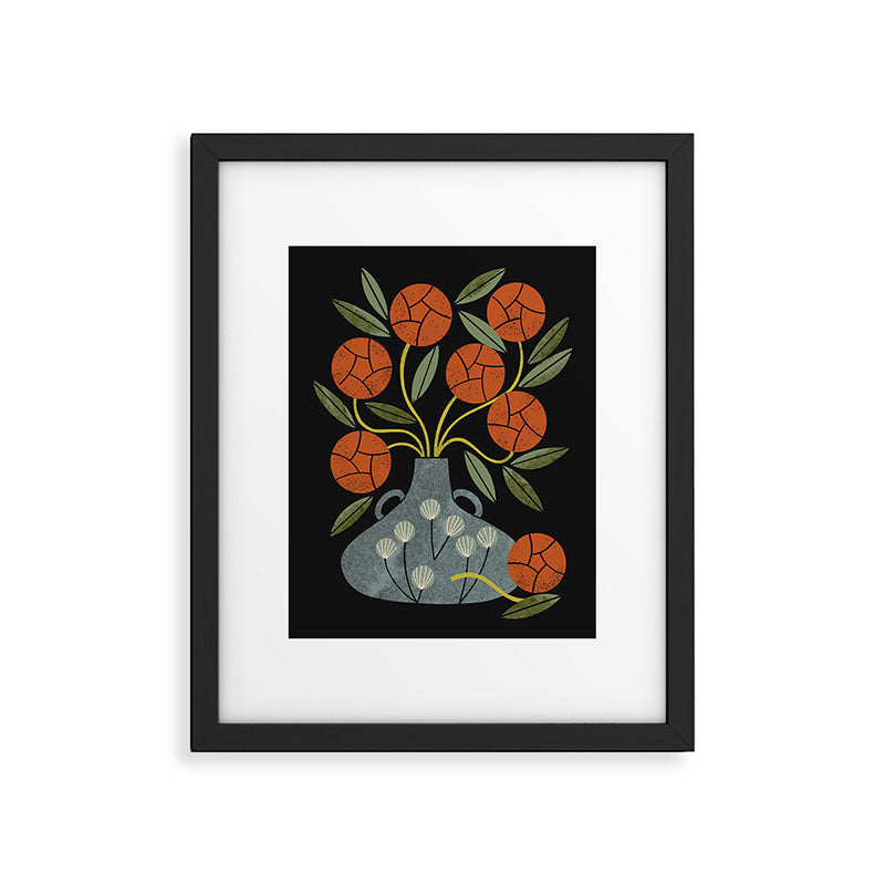 Roses and Blue Vase Framed Art Print Gallery Image 5