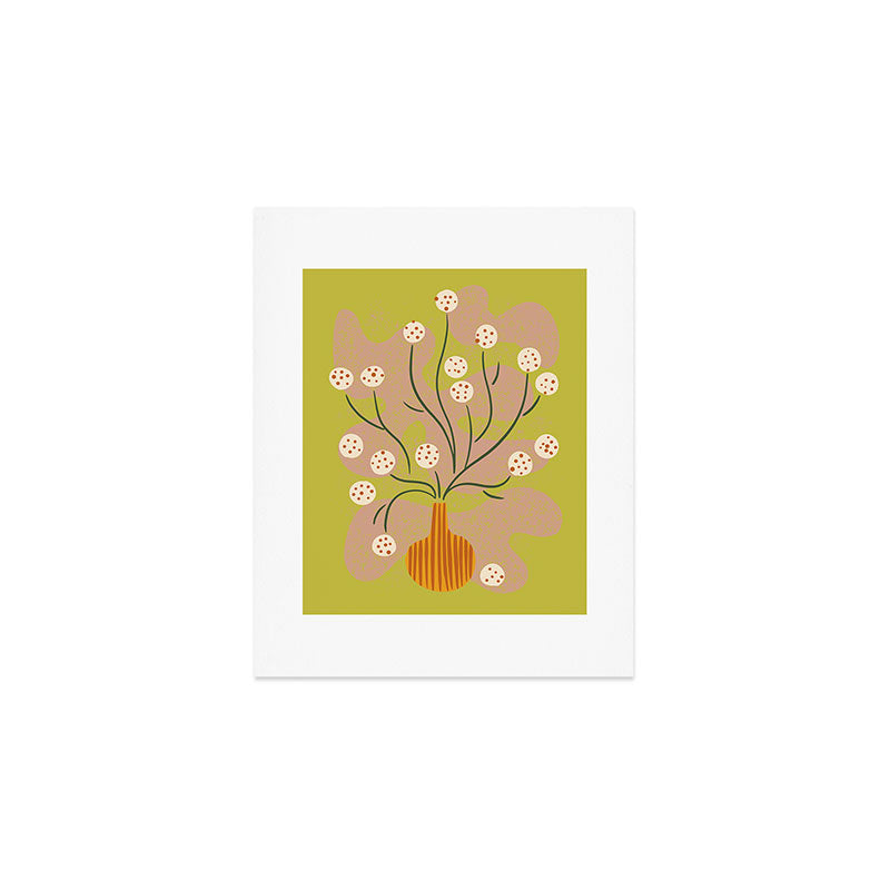 Round Flower Still Life Art Print Gallery Image 1
