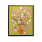 Round Flower Still Life Framed Canvas Print Gallery Image 6