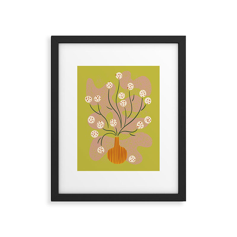 Round Flower Still Life Framed Art Print Gallery Image 5