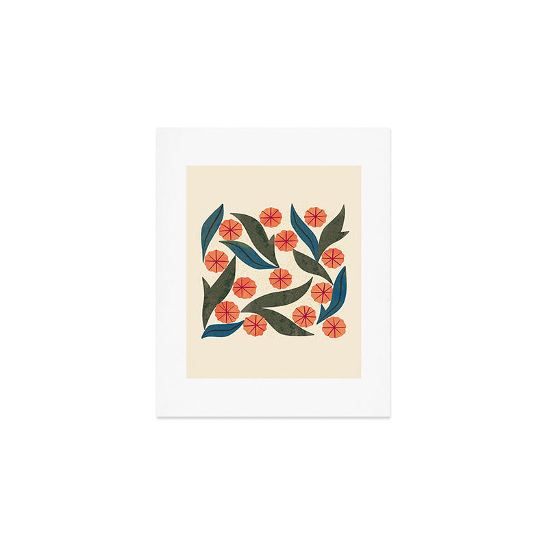 Ruby Floral Art Print Gallery Image 1