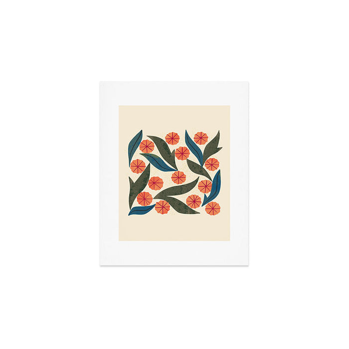 Ruby Floral Art Print Gallery Image 1