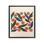 Ruby Floral Framed Canvas Print Gallery Image 8
