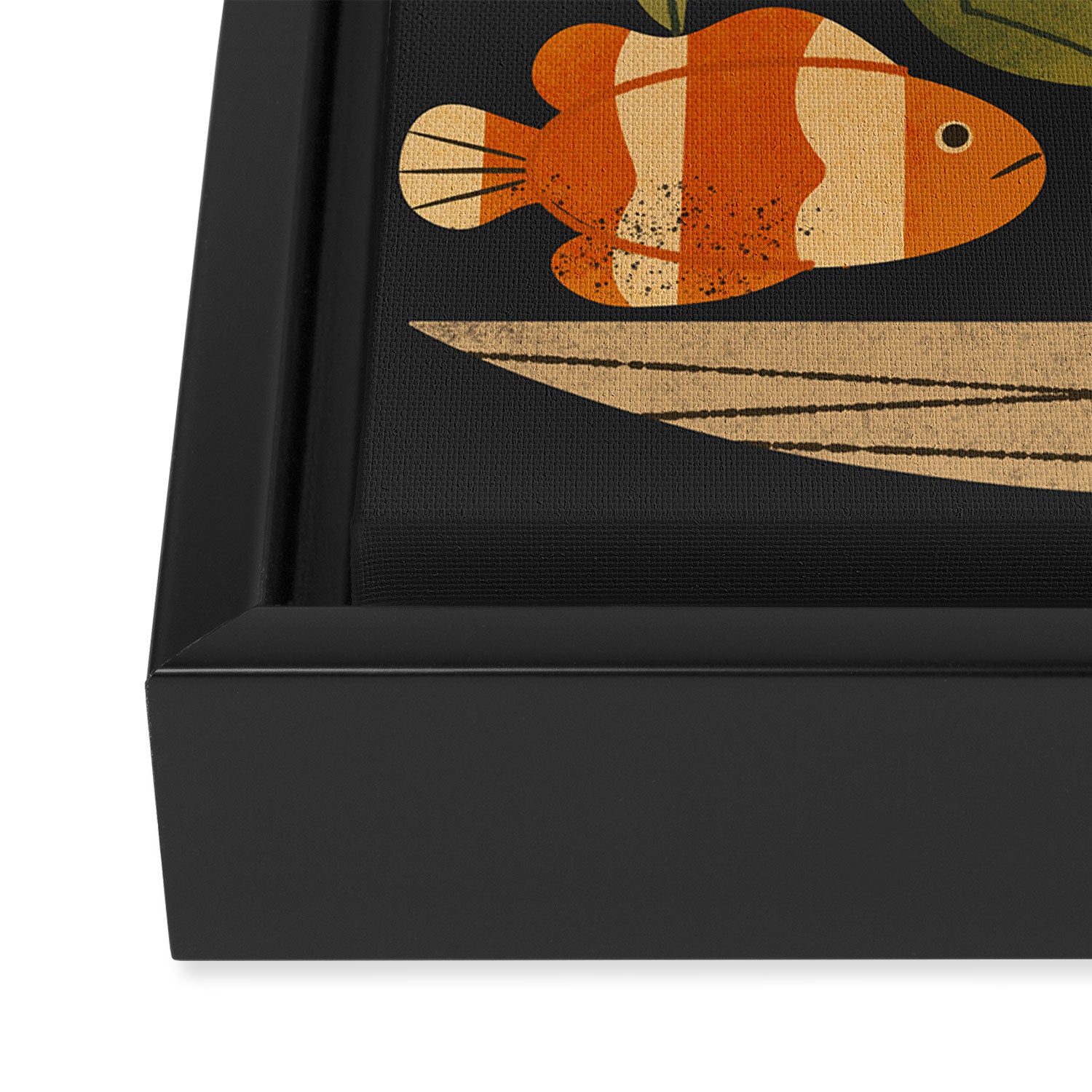 Seven Clownfish Framed Canvas Print Gallery Image 3