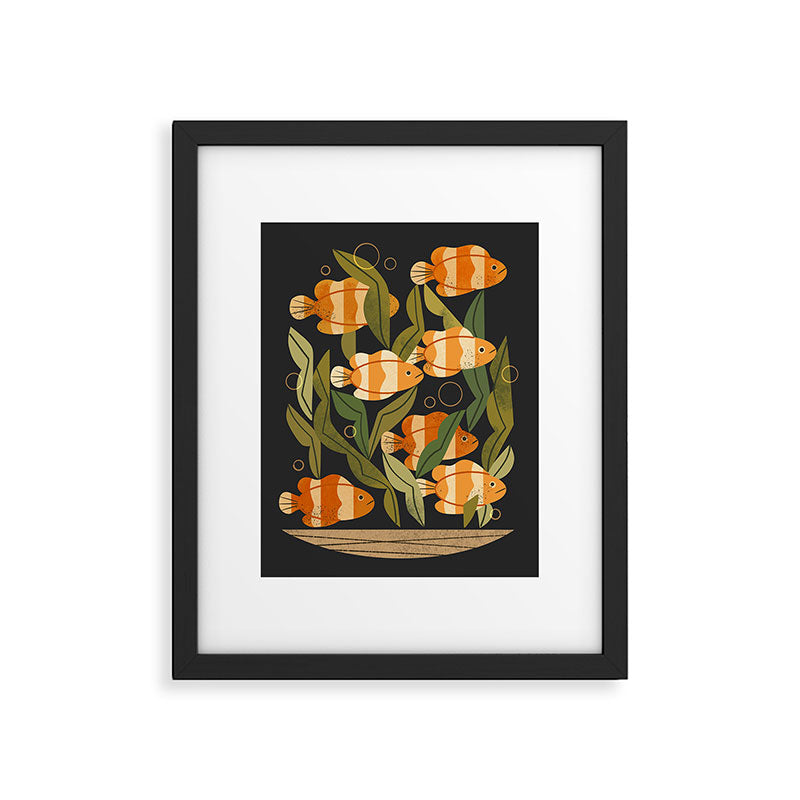 Seven Clownfish Framed Art Print Gallery Image 5