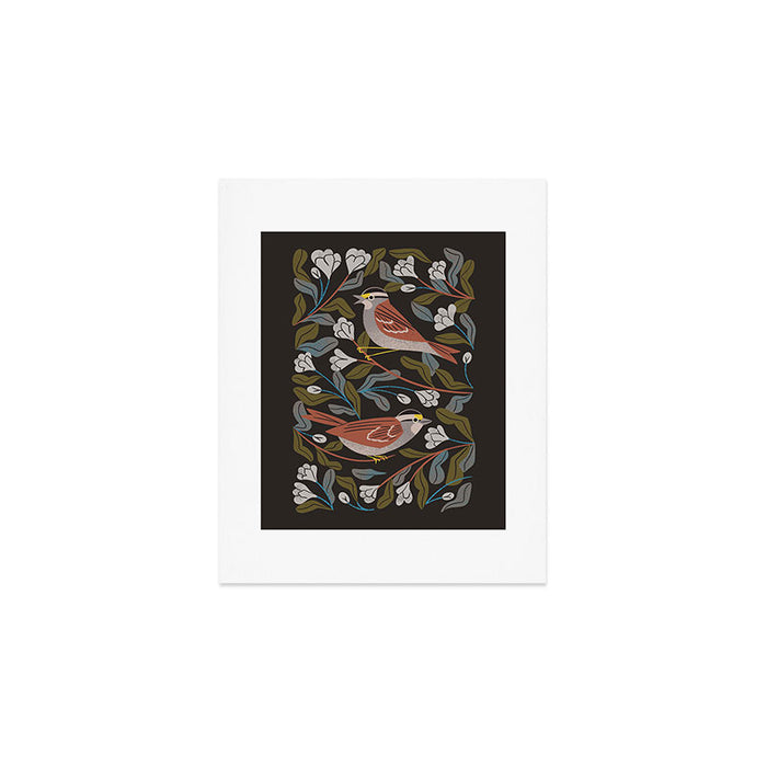 Sparrows And Apple Blossoms Art Print Gallery Image 1