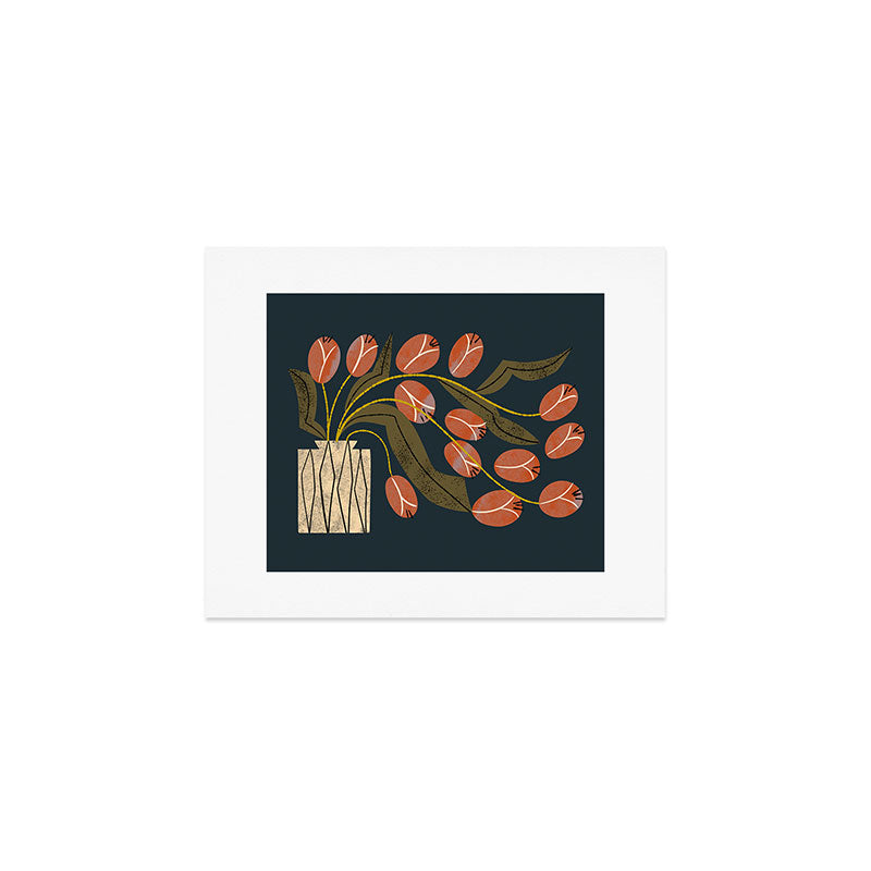 Spilling Red Tulips Art Print Gallery Image 1