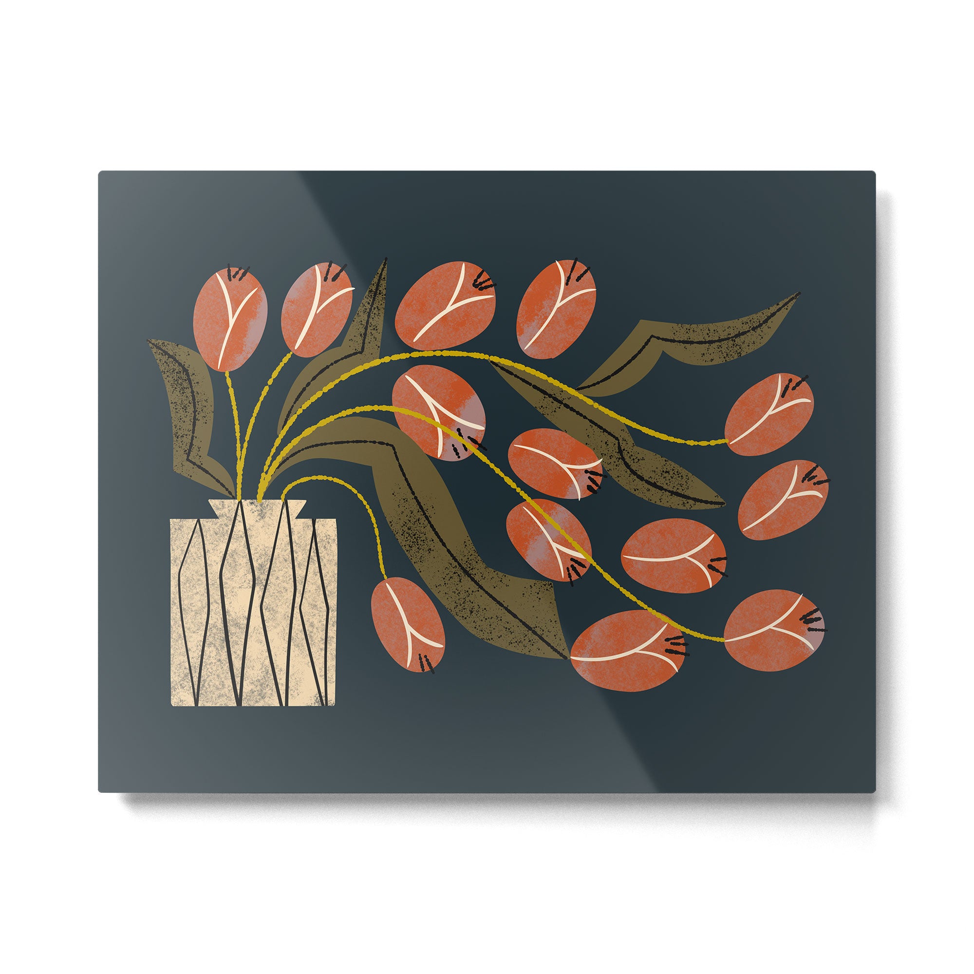 Spilling Red Tulips Metal Print Gallery Image 4