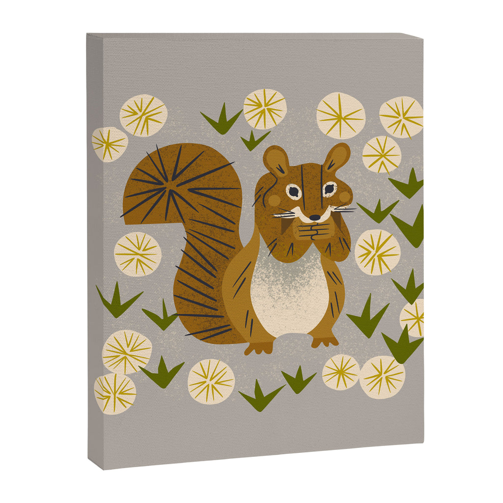 Squirrel and Dandelions Canvas Print Gallery Image 8