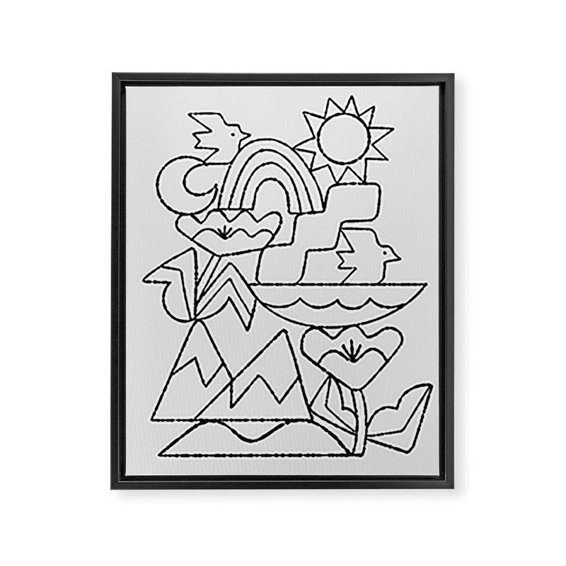 Stack No. 1 Framed Canvas Print Gallery Image 6