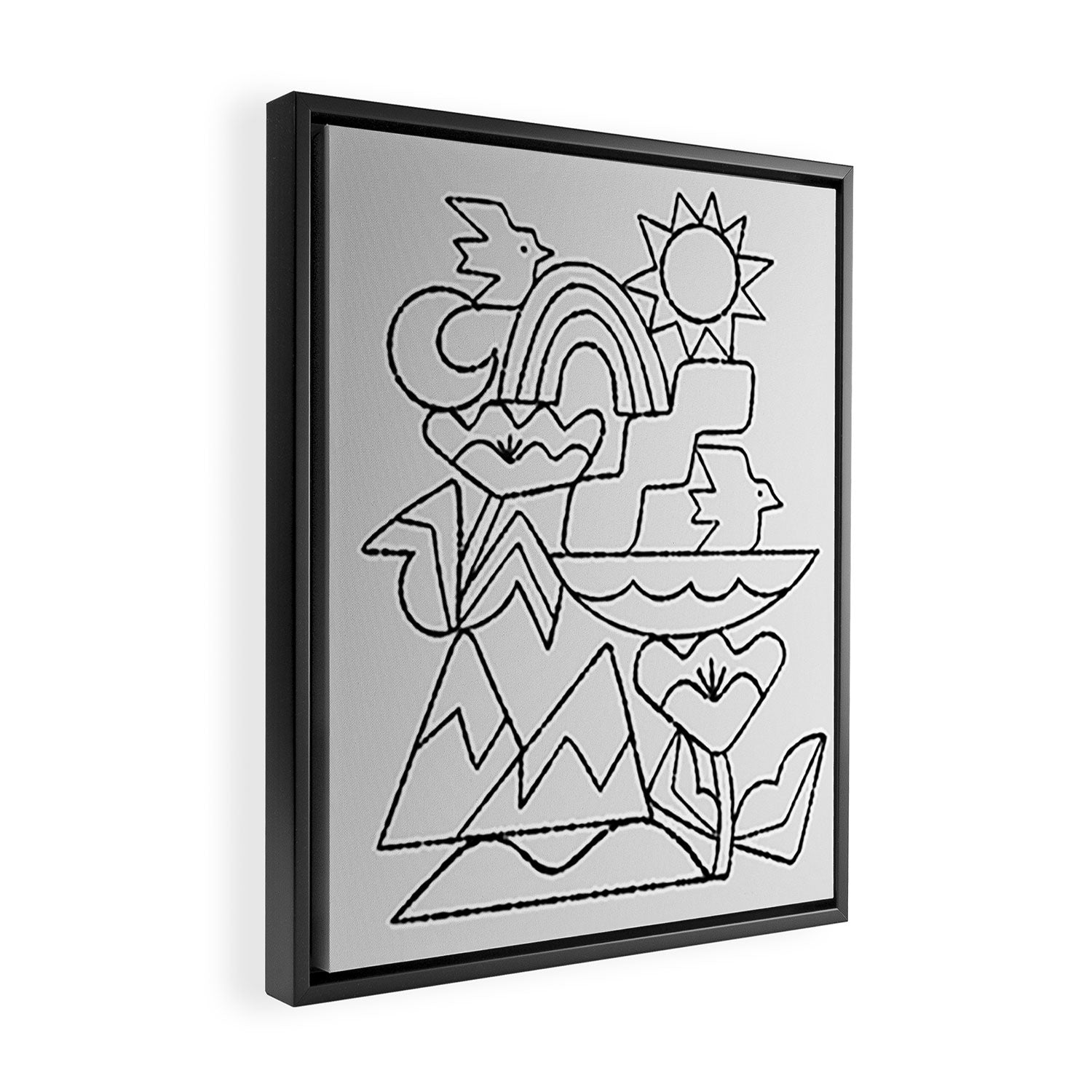Stack No. 1 Framed Canvas Print Gallery Image 2