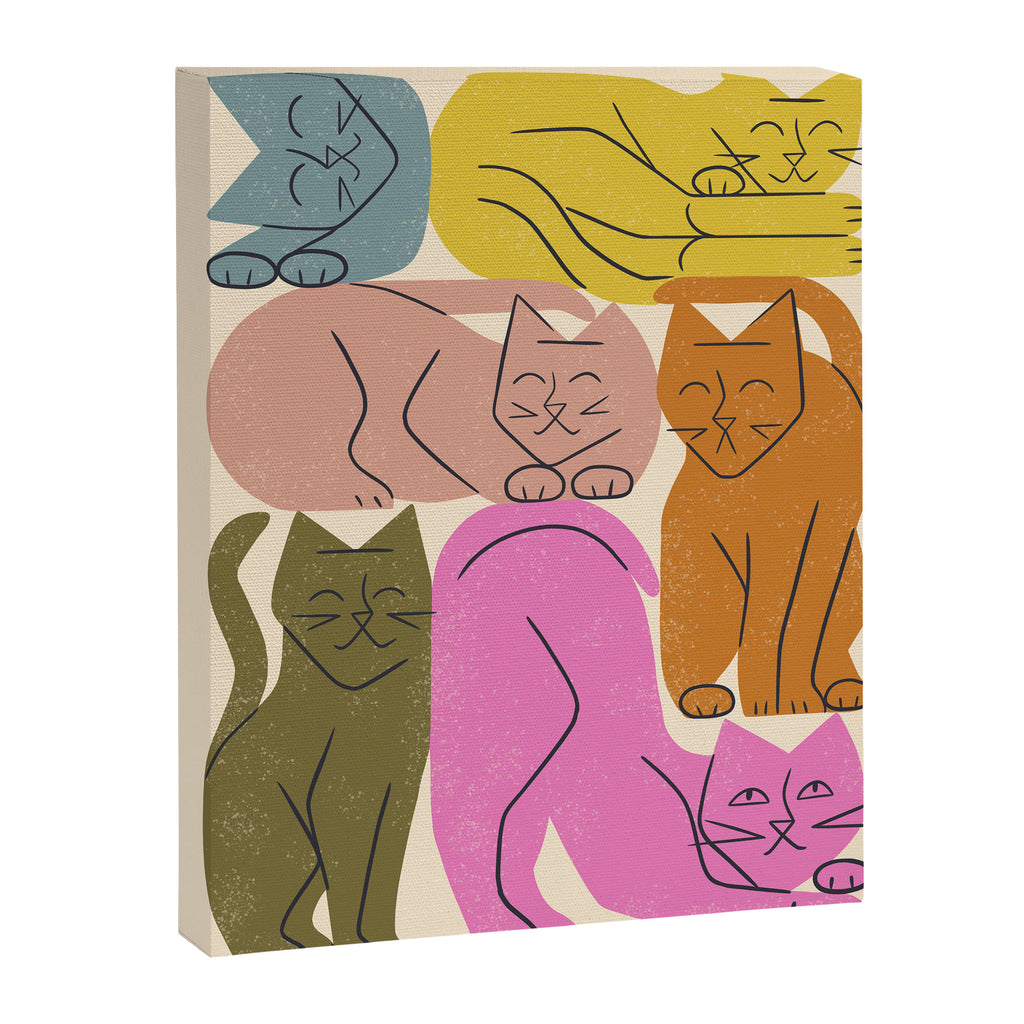 Stack of Cats No. 1 Canvas Print Gallery Image 6