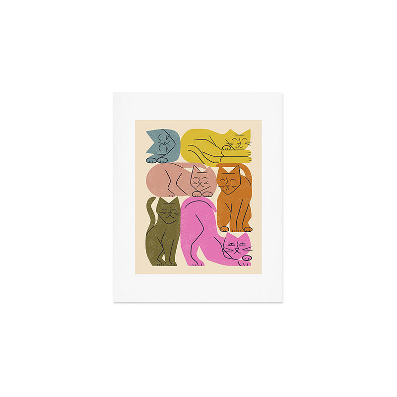 Stack of Cats No. 1 Art Print Gallery Image 1