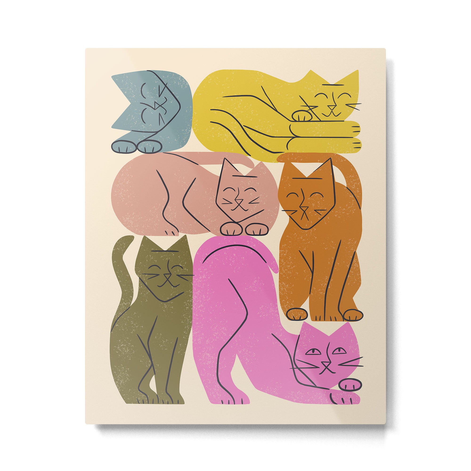 Stack of Cats No. 1 Metal Print Gallery Image 4