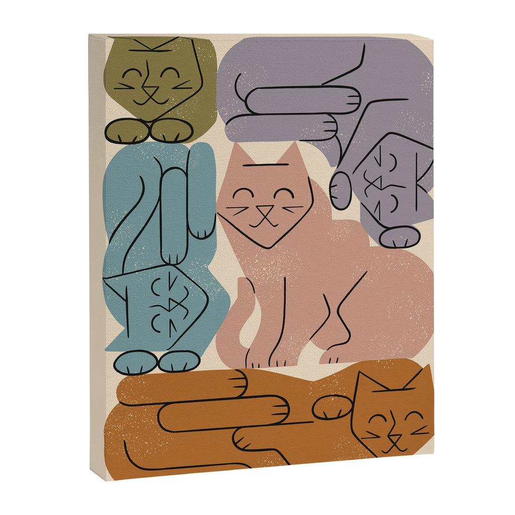 Stack of Cats No. 3 Canvas Print Gallery Image 6