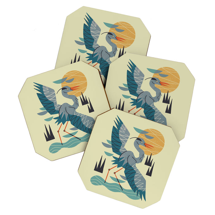 Stretching Heron Coaster Gallery Image 1