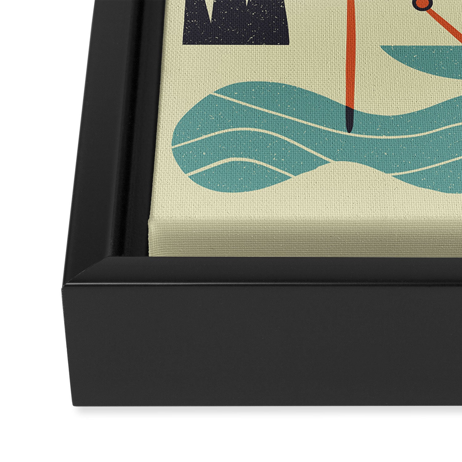 Stretching Heron Framed Canvas Print Gallery Image 3