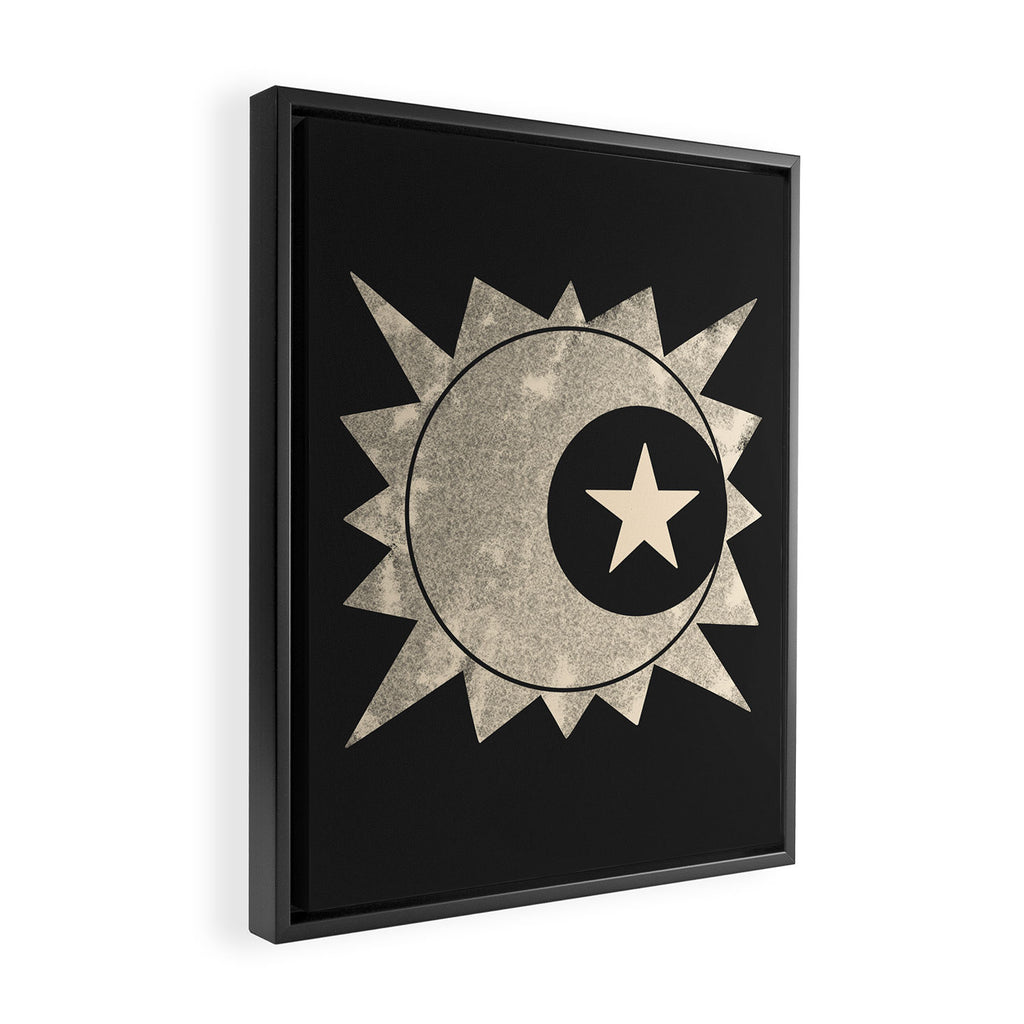 Sun Moon Star Framed Canvas Print Gallery Image 2