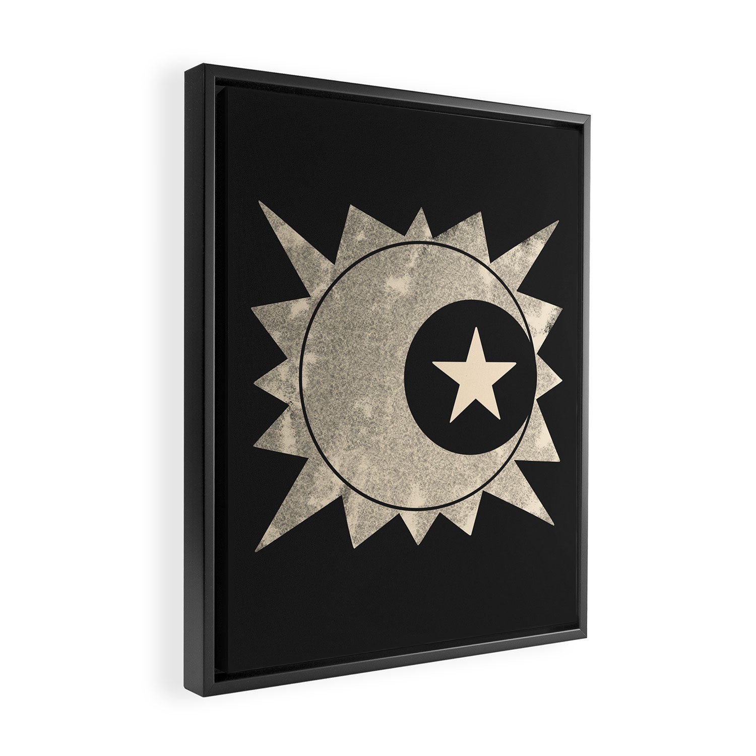 Sun Moon Star Framed Canvas Print Gallery Image 2