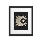 Sun Moon Star Framed Art Print Gallery Image 6