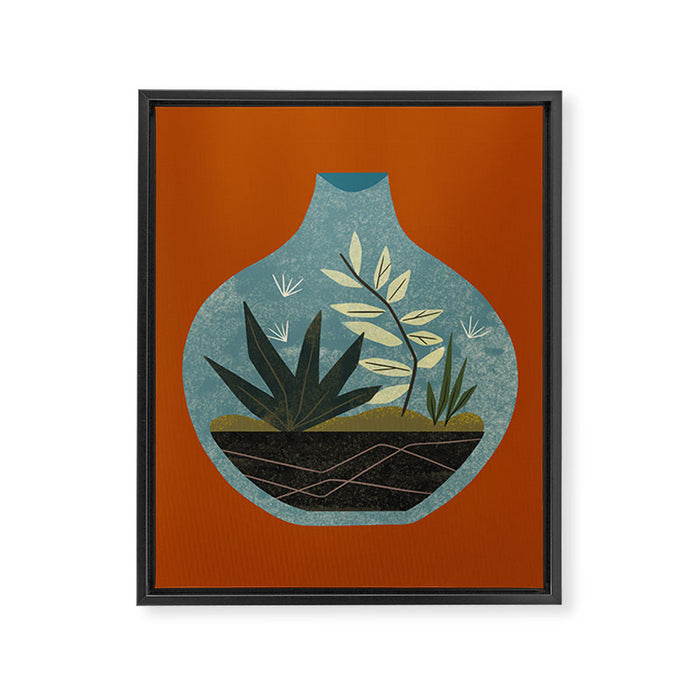 Terrarium No. 6 Framed Canvas Print Gallery Image 1