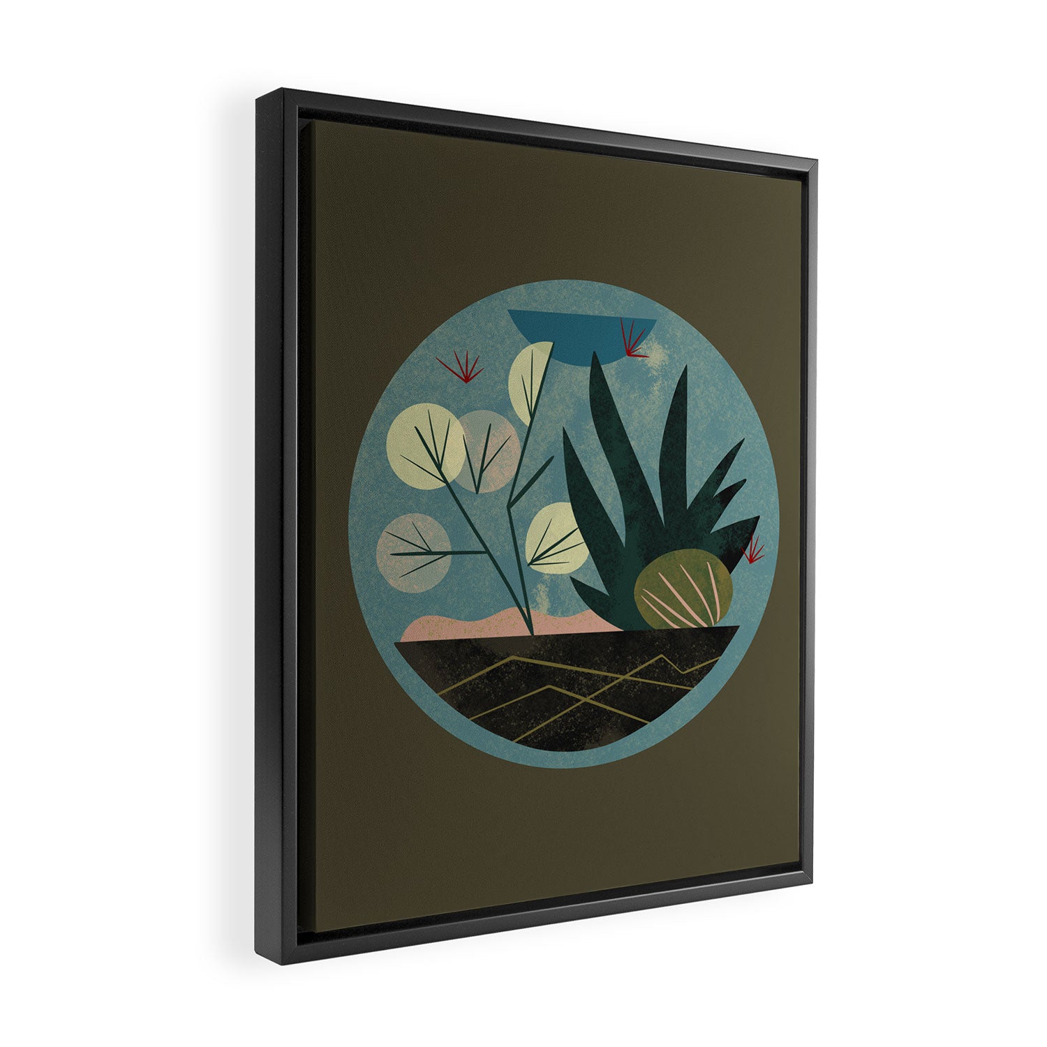 Terrarium No. 7 Framed Canvas Print Gallery Image 2